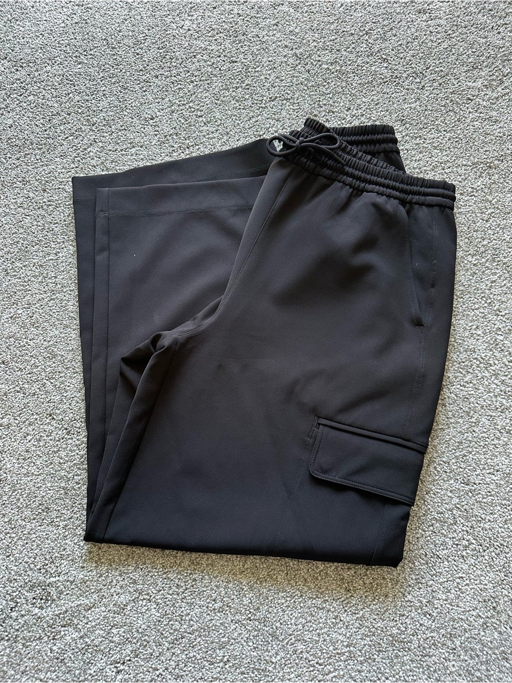 Athleta Wide Leg Drawstring Cargo Pants